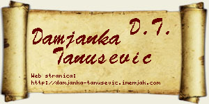 Damjanka Tanušević vizit kartica